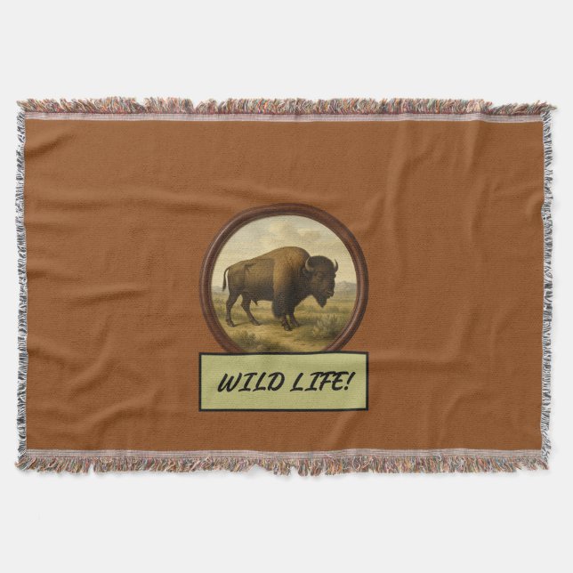 Couverture Selle de bison américaine Brown (Devant)