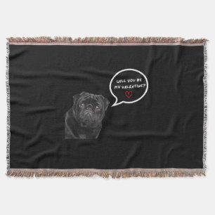 Couverture Serez-Vous Mon Chien De Carlin Noir Saint Valentin
