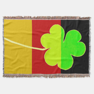 Couverture Shamrock du drapeau irlandais allemand Clover St P