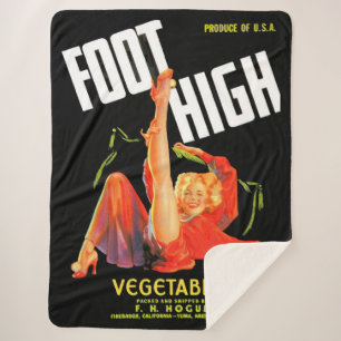 Couverture Sherpa 1940s marmite étiquette pied légumes hauts légu