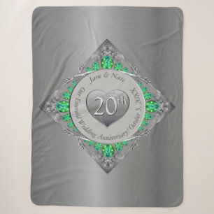 Couverture Sherpa 20e anniversaire du Mariage émeraude