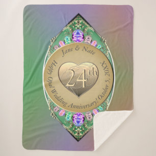Couverture Sherpa 24e anniversaire du Mariage Opal