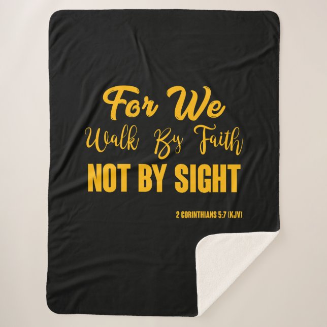 Couverture Sherpa 2 Corinthiens 5:7 Bible Verse Citation KJV (Devant)