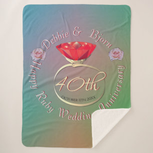 Couverture Sherpa 40ème anniversaire du Mariage de Ruby Sherpa Blank