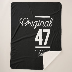 Couverture Sherpa 47 Ans - 47e Anniversaire Drôle cadeau