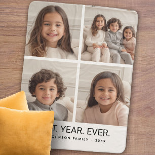 Couverture Sherpa 4 Collage photo minimaliste - Meilleure année jama