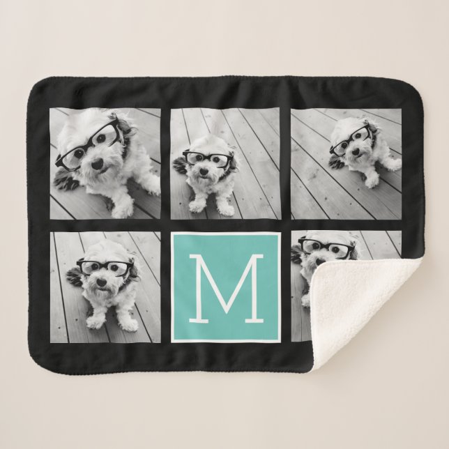 Couverture Sherpa 5 Collage photo Texte facultatif — PEUT Modifier l (Devant (Horizontal))