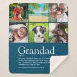 Couverture Sherpa 6 Photo Best Grandpa, Grandad, Papa Definition<br><div class="desc">Personalise the text and 6 photos to create a unique keepsake for your special grandpa,  grandad,  papa or pops to create a unique gift. A perfect way to show him how amazing he is every day. Designed by Thisisnotme©</div>