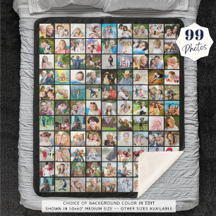 Couverture Sherpa 99 Photo Collage Photos Carrés
