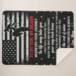 Couverture Sherpa À mon fils Sherpa Blanket