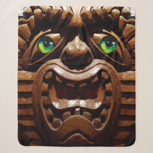 Couverture Sherpa A Tiki Terracé - Ken Gage Art (Devant)