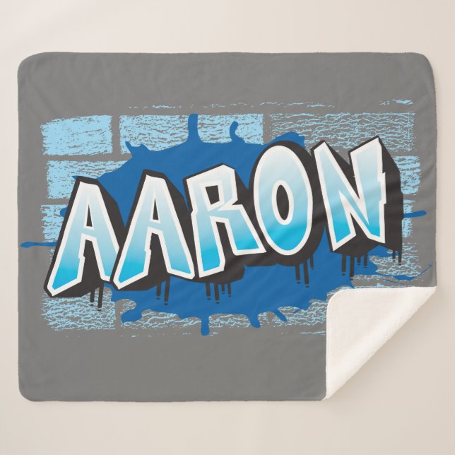 Couverture Sherpa Aaron Ton Graffiti Nom Arrière - plan Brick Wall S (Devant (Horizontal))