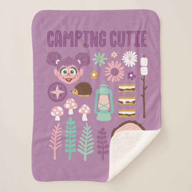 Couverture Sherpa Abby Cadabby | Camping Cutie (Devant)