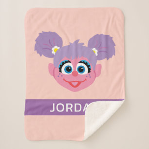 Couverture Sherpa Abby Cadabby Face de fleurs Ajouter Votre Nom