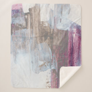 Couverture Sherpa Abstract mixed media image. Hand painted backgroun