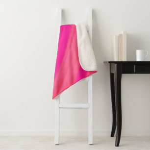 Couverture Sherpa Abstrait Pink Swir