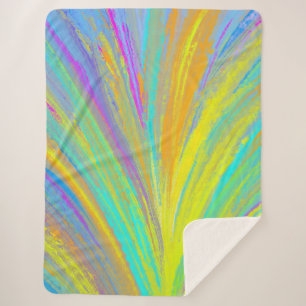 Couverture Sherpa Abstrait Tropical Summer Fun