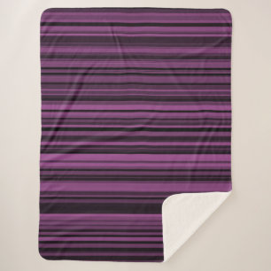 Couverture Sherpa Abstraites bandes noires violettes