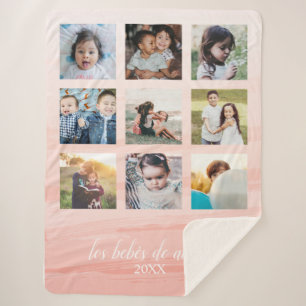Couverture Sherpa Abuela Pink Ombré Sherpa Blanket