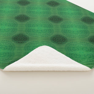 Couverture Sherpa Acceptation Médaillons de méditation verte