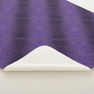 Couverture Sherpa Acceptation Médaillons de méditation violette