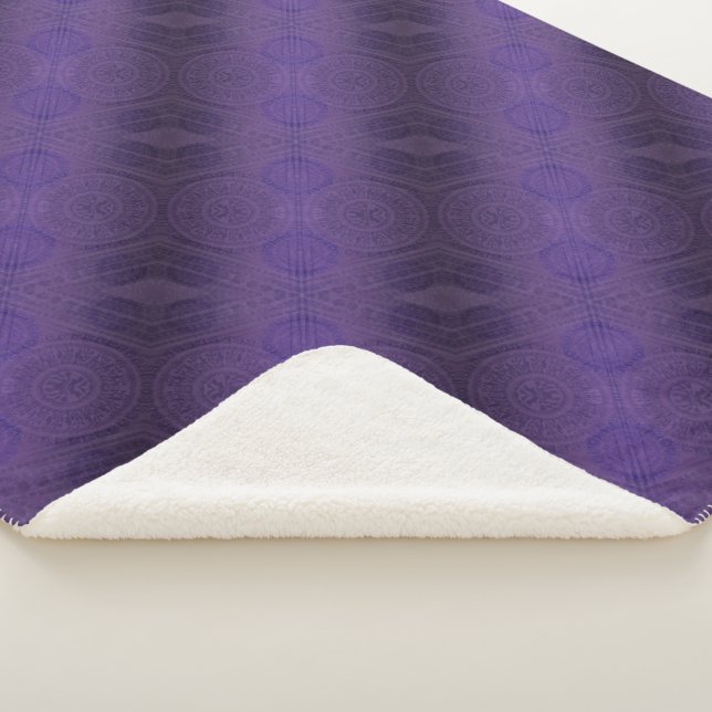 Couverture Sherpa Acceptation | Médaillons de méditation violette (3/4)