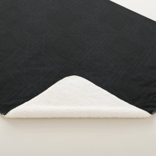 Couverture Sherpa Acceptation Texture géométrique foncée