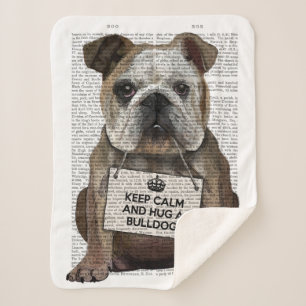 Couverture Sherpa Accrocher un Bulldog