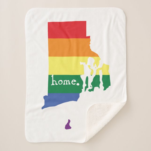 Couverture Sherpa Accueil Gay pride| Rhode Island (Devant)
