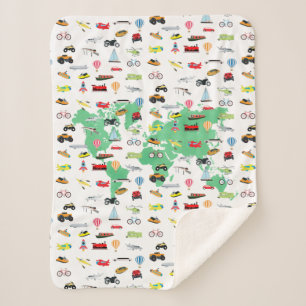 Couverture Sherpa Adventure Attend les véhicules de la carte mondial