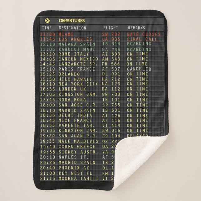 Couverture Sherpa Aéroport Board (personnalisable) (Devant)