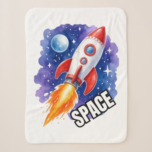 Couverture Sherpa Affiche d'aventure spatiale | L'aventure vous atte (Devant)