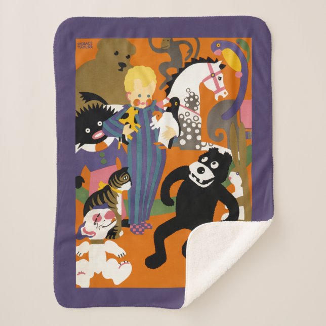 Couverture Sherpa Affiche De Voyage Pour Londres Métro (Devant)