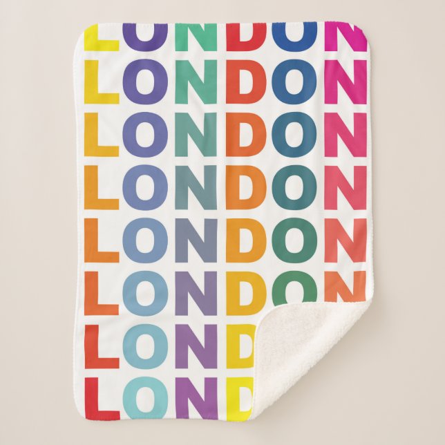 Couverture Sherpa Affiche rétro Londres Angleterre (Devant)