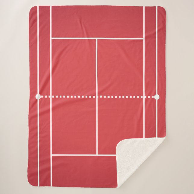 Couverture Sherpa Afficher vos couleurs - Tennis (Devant)