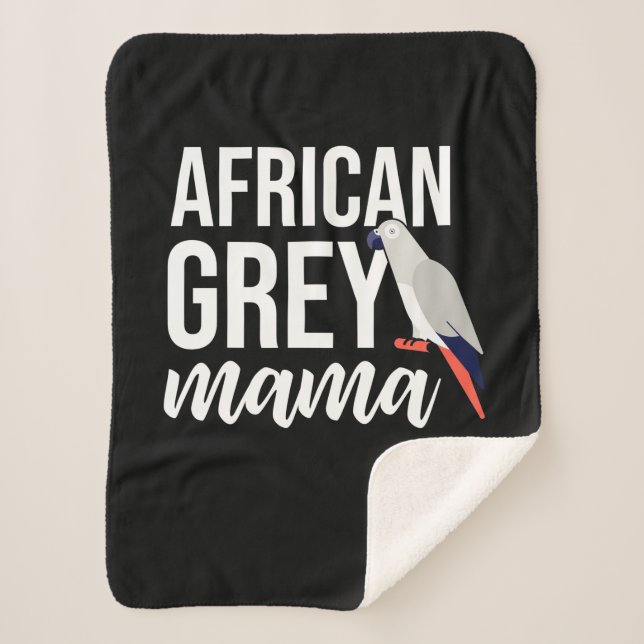 Couverture Sherpa African Grey Parrot Mama (Devant)