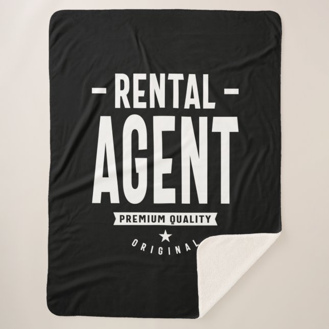 Couverture Sherpa Agent de location Titre du travail Cadeau (Devant)