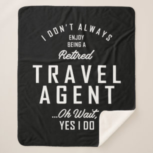Couverture Sherpa Agent de voyage Travail Titre du travail Cadeau