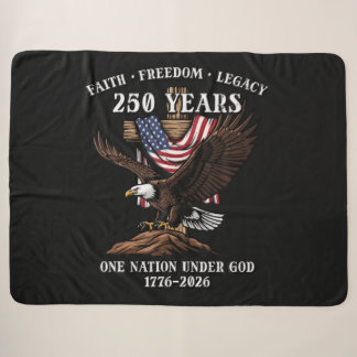 Couverture Sherpa Aigle de l'héritage de la foi et de la liberté de