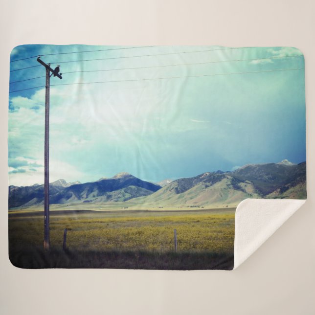 Couverture Sherpa Aigle perché (Devant (Horizontal))