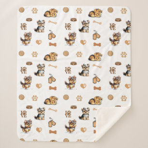 Couverture Sherpa Aimer Mon Yorkie