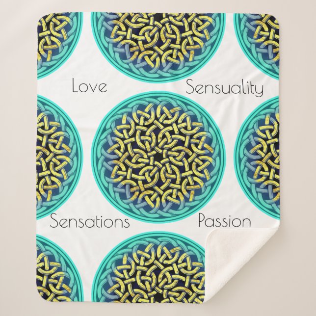 Couverture Sherpa Aimer Sensualité Sensations Passion Style victorie (Devant)