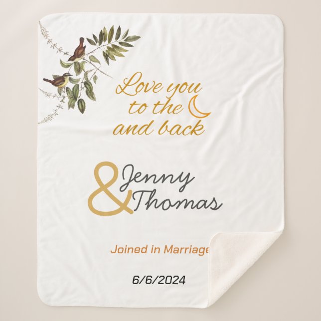 Couverture Sherpa Aimez-vous à la Lune et retour éditable (Devant)