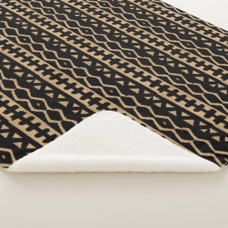 Couverture Sherpa Ajouter un parfum avec des motifs de tissu de boue