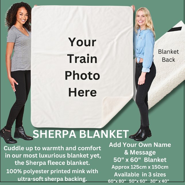 Couverture Sherpa Ajouter Votre Propre Photo Ici (Créateur téléchargé)