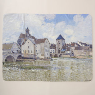 Couverture Sherpa Alfred Sisley Bâtiments et ponts avec l'eau