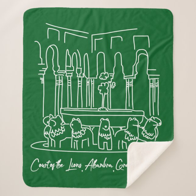 Couverture Sherpa Alhambra Cour des Lions 1 (Devant)