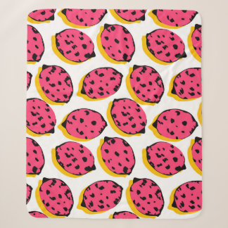 Couverture Sherpa all over lemon patternabstract,art,background,cart