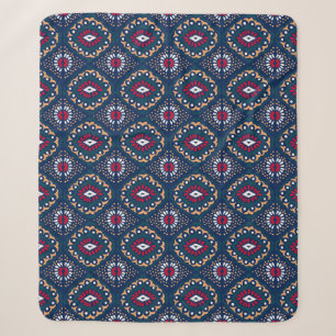 Couverture Sherpa Allure aztèque : Élégance tribale striée