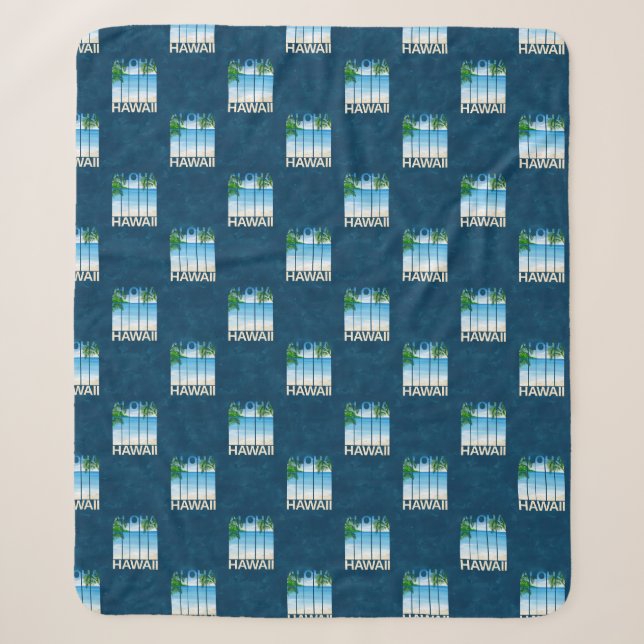 Couverture Sherpa Aloha Hawaii Island Summer Islands (Devant)